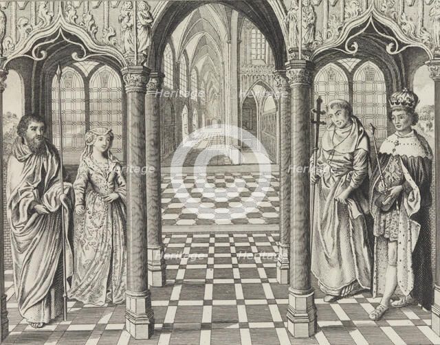 The Marriage of Henry the VIIth and Elizabeth of York, February 15, 1826. Creator: After Jan Gossart (called Mabuse).