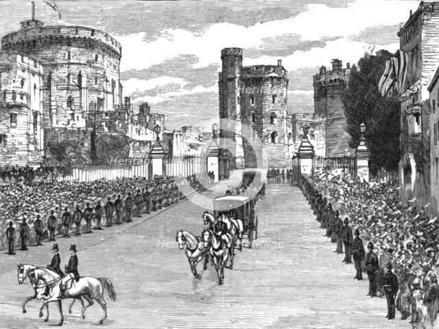 'The Marriage of HRH Princess Louise of Schleswig-Holstein and HH Prince Aribert of Anhalt, 1891. Creator: Unknown.