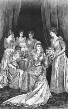 The Marriage of HRH Princess Louise of Schleswig-Holstein and HH Prince Aribert of Anhalt, 1891. Creator: Unknown
