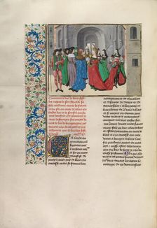 The Marriage of Louis de Blois and Marie de France; Chroniques (Book Three), about 1480-1483. Creator: Master of the Getty Froissart