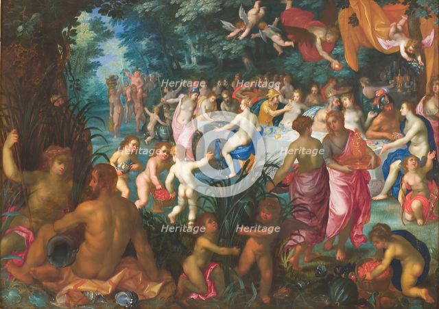 The Marriage of Peleus and Thetis, 1583-1625. Creators: Jan Brueghel the Elder, Johannes Rottenhammer the elder.