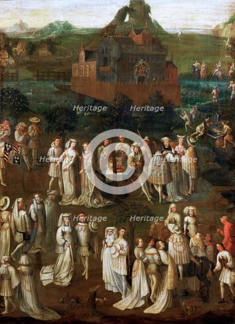 The marriage of Philip the Good to Isabella of Portugal on January 1430. Artist: Eyck, Jan van, (School)  