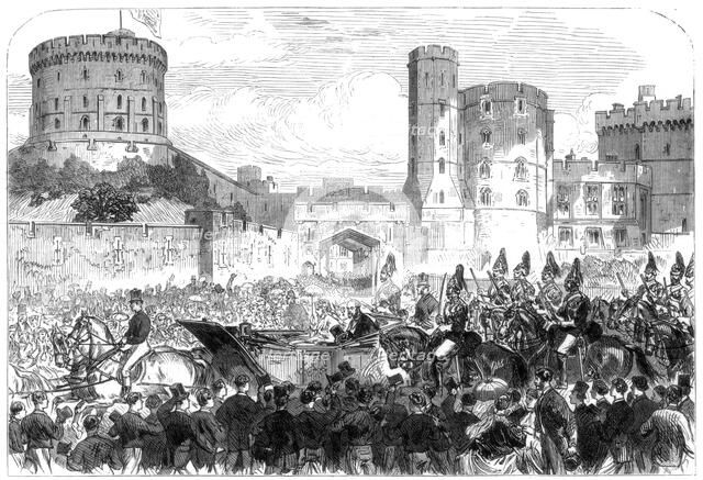 The marriage of Princess Helena, Windsor Castle, 1866. Artist: Unknown