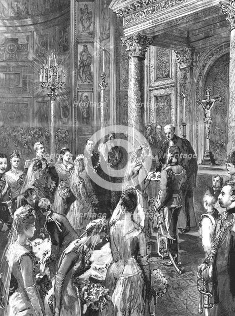 ''The Marriage of Princess Victoria, Daughter of the Empress Frederick, to Prince Adolphus of Schaum Creator: Unknown.