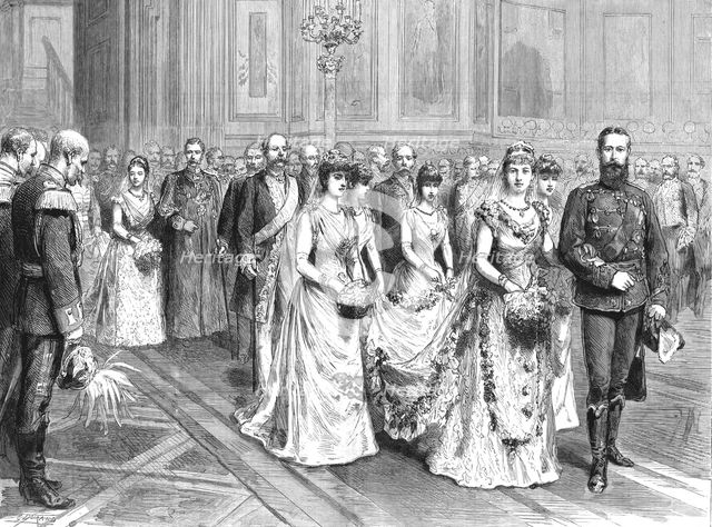 ''The Marriage of Princess Victoria, Daughter of the Empress Frederick, to Prince Adolphus of Schaum Creator: Unknown.