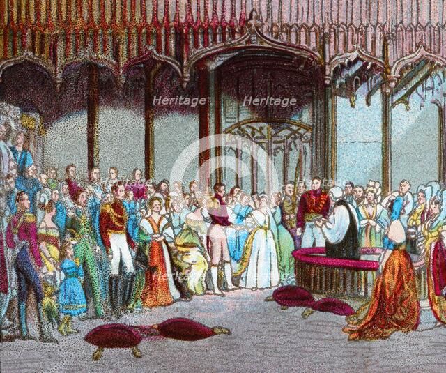 'The Marriage of Queen Victoria, 10th February 1840', c1902. Artist: Unknown.