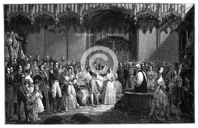 The Marriage of Queen Victoria and Prince Albert, 1840, (1900). Artist: Unknown