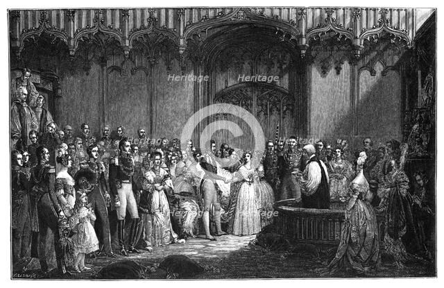 The Marriage of Queen Victoria and Prince Albert, 1840, (1900). Artist: Unknown