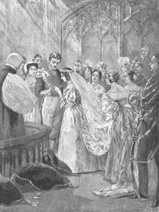 The Marriage of Queen Victoria and Prince Albert at St. James's Palace, 1840 (1901). Creator: Unknown