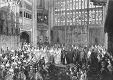 The Marriage of T.R.H. The Prince of Wales and The Princess Alexandra of Denmark in St.... 1891. Creator: George Housman Thomas