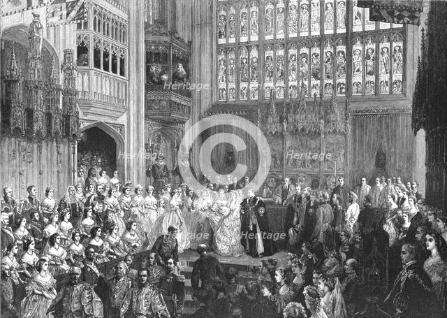 'The Marriage of T.R.H. The Prince of Wales and The Princess Alexandra of Denmark in St....', 1891. Creator: George Housman Thomas.