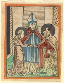 The Marriage of the Virgin, 1480/1490. Creator: Unknown