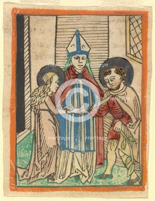 The Marriage of the Virgin, 1480/1490. Creator: Unknown.