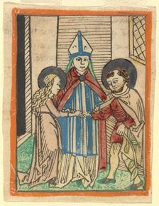 The Marriage of the Virgin, 1480/1490. Creator: Unknown