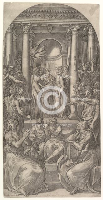The Marriage of the Virgin, ca. 1525. Creator: Giovanni Jacopo Caraglio.