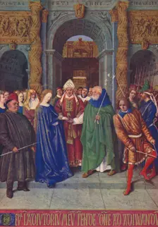The Marriage of the Virgin c1455, (1939). Artist: Jean Fouquet