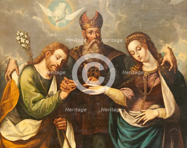 The Marriage of the Virgin (Desposorios del la Virgen) (image 5 of 5), 1668. Creator: Pedro Ramirez de Contreras.