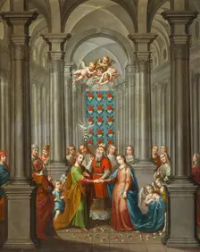 The Marriage of the Virgin (image 1 of 13), 1749. Creator: Nicolás Enríquez
