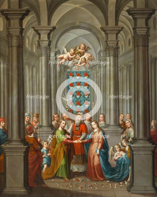 The Marriage of the Virgin (image 1 of 13), 1749. Creator: Nicolás Enríquez.