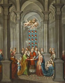 The Marriage of the Virgin (image 1 of 13), 1749. Creator: Nicolás Enríquez