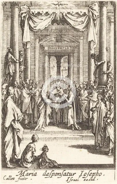The Marriage of the Virgin, in or after 1630. Creator: Jacques Callot.