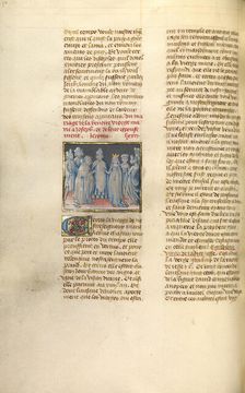 The Marriage of the Virgin; Miroir Historial, about 1475. Creator: Unknown