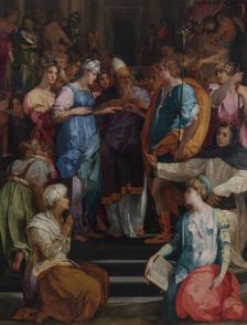 The Marriage of the Virgin (Pala Ginori), 1523. Artist: Rosso Fiorentino (1495-1540)