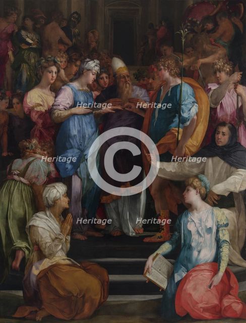 The Marriage of the Virgin (Pala Ginori), 1523. Artist: Rosso Fiorentino (1495-1540)
