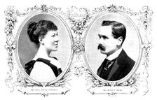 The Marriage of the Hon. Alicia Amherst and Mr. Evelyn Cecil, 1898. Creator: Elliott & Fry