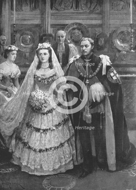 'The Marriage of the Prince of Wales with Princess Alexandra of Denmark..., Windsor, 1863', (1901). Creator: Unknown.