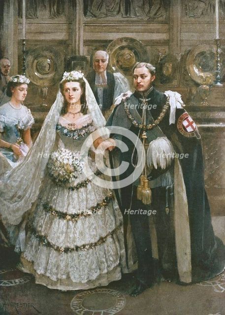 'The Marriage of the Prince of Wales with Princess Alexandra of Denmark..., Windsor, 1863', (1901). Creator: Unknown.