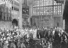 The Marriage of T.R.H. The Prince of Wales and The Princess Alexandra of Denmark in St.... 1891. Creator: George Housman Thomas