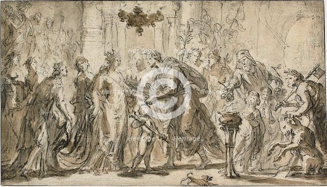 The Marriage of Zenobia and Odenatus, n.d. Creator: Justus van Egmont.