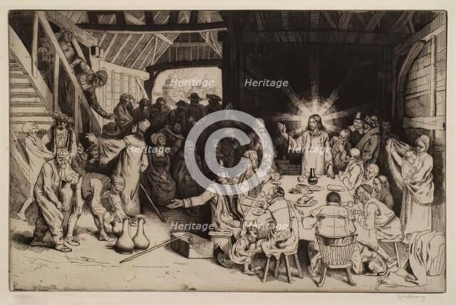 The Marriage At Cana, 1889. Creator: William Strang.