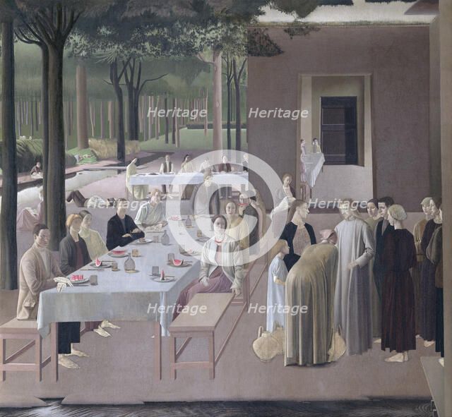 The marriage at Cana, 1923. Creator: Winifred Knights.