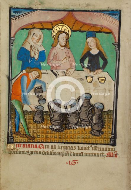 The Marriage at Cana, about 1480-1490. Creator: Unknown.