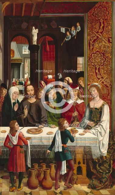 The Marriage at Cana, c. 1495/1497. Creator: Master of the Catholic Kings.