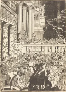 The Marriage at Cana [left plate], 1740. Creator: John Baptist Jackson