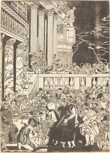 The Marriage at Cana [left plate], 1740. Creator: John Baptist Jackson