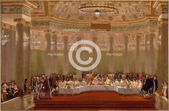 The marriage banquet of Napoleon I and Marie-Louise of Austria April 2, 1810.