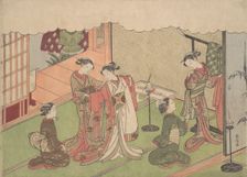 The Marriage Ceremony, probably 1768., probably 1768. Creator: Suzuki Harunobu