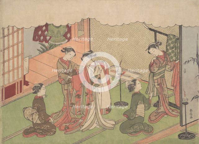The Marriage Ceremony, probably 1768., probably 1768. Creator: Suzuki Harunobu.