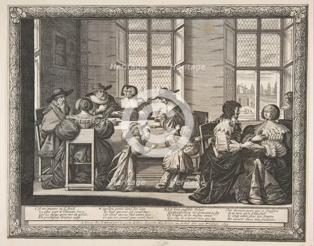 The Marriage Contract, 1633. Creator: Abraham Bosse.