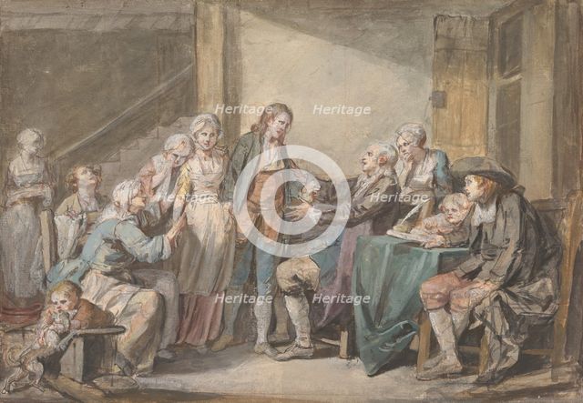 The Marriage Contract, ca. 1761. Creator: Jean-Baptiste Greuze.