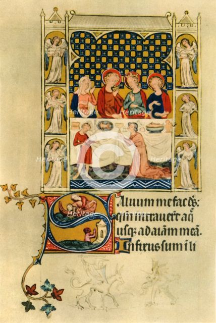 The marriage feast at Cana, early 14th century, (1942).  Creator: Unknown.