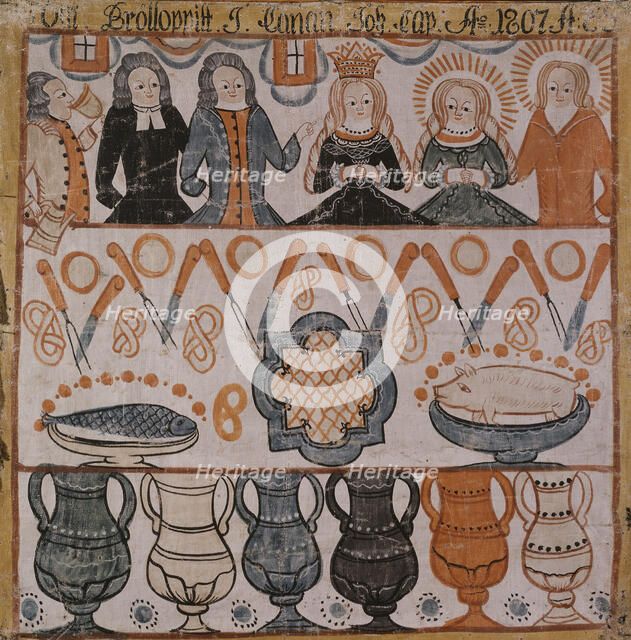 The Marriage in Cana, 1807. Creator: Anders Eriksson.