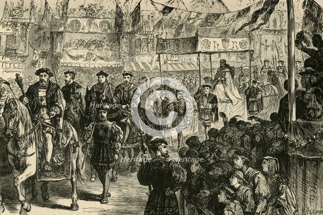 'The Marriage Procession of Anne Boleyn', (1533), 1890.   Creator: Unknown.
