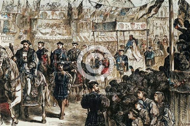 'The Marriage Procession of Anne Boleyn', (1533), 1890.   Creator: Unknown.