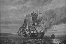 The Mars and L'Hercule' c1799. Artist: Nicholas Pocock