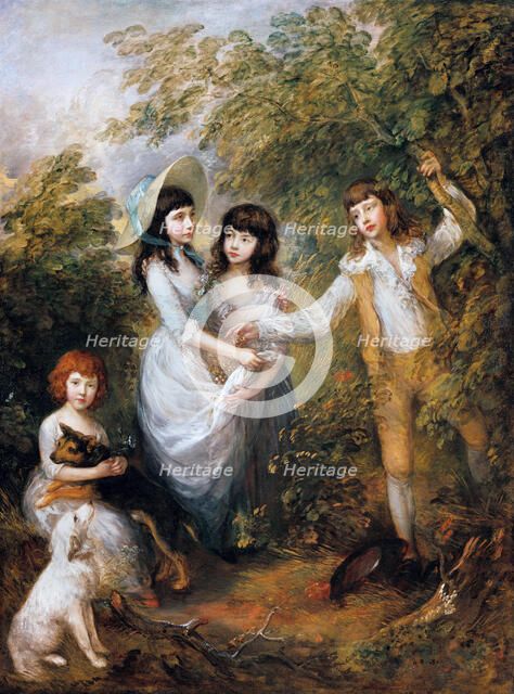 The Marsham Children, 1787. Artist: Gainsborough, Thomas (1727-1788)